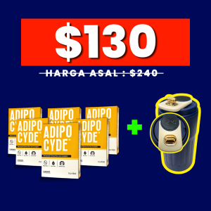 ADIPOCYDE™ - 4 Kotak FREE 2 Kotak + Tumbler